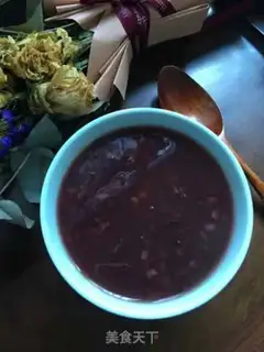 Make Red-tree, black rice congee step 6