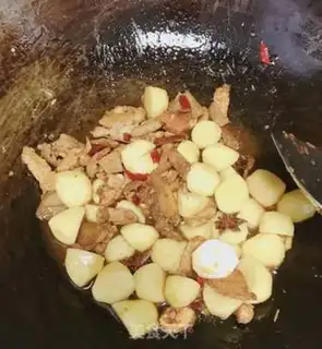 Make Potato red meat step 7
