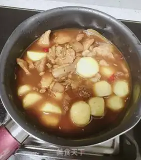 Make Potato red meat step 8