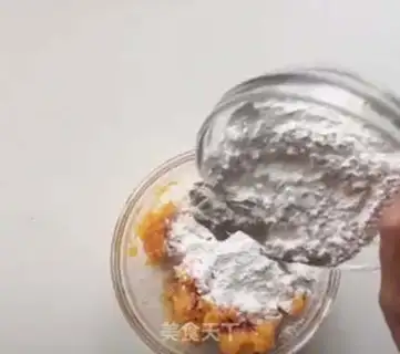 Make Red potato soy sauce ball step 1