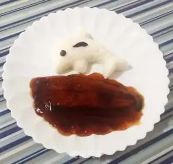 Make Eel dolphin rice step 3