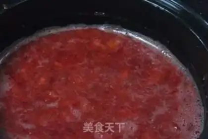 Make Strawberry sauce step 3