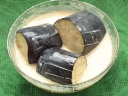 Make A laced eggplant step 3