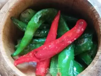 Make Hot pepper eggs step 7