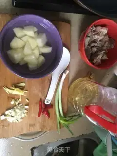 Make Potato burn ribs step 1