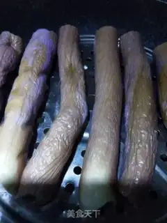 Make A different hand tore the eggplant step 2