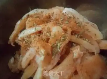 Make Chicken silk step 1