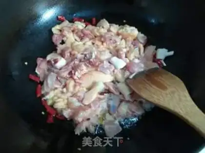 Make Cream chili wood chicken step 6