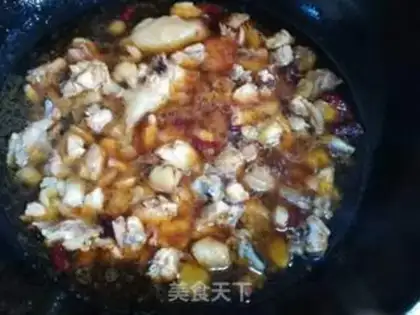 Make Cream chili wood chicken step 9