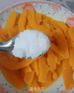 Make Pumpkin rice cake step 1