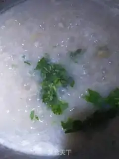 Make Peanut steak congee step 3