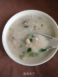 Make Peanut steak congee step 4