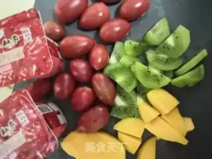Make Yogurt fruit cake step 8