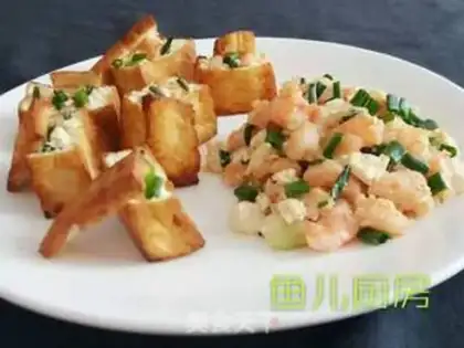 Make Shrimp onions tofu box step 13