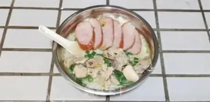 Make Chicken soup and hot rice step 11
