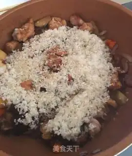 Make Fungus roller chicken rice step 5