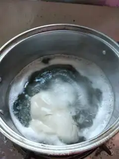 Make Frozen silk step 1