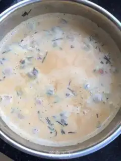 Make Rose honey milk tea step 6