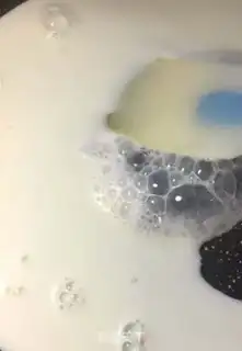 Make Mango milk at the bottom step 4