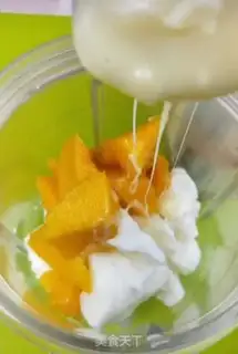Make Mango milk ice step 3