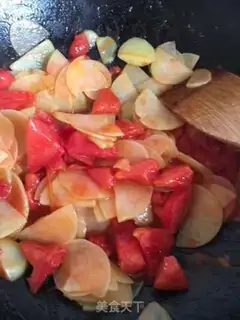 Make Tomato and potatoes and margarita step 7