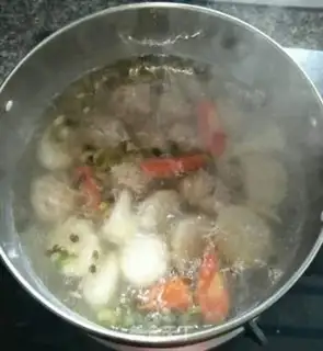 Make Big cabbage tacoball soup step 8