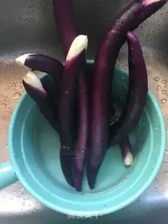 Make The cold hand tore the eggplant step 0