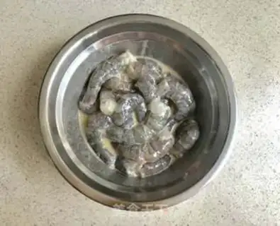 Make Cheese and shrimp step 2