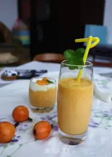 Make Mango yogurt shake step 4