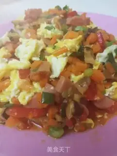 Make Colored fried rice step 4
