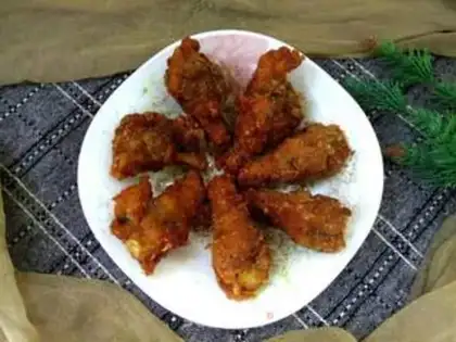 Make Barbecue fried wings step 8
