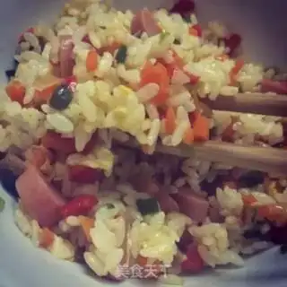 Make Colored fried rice step 6