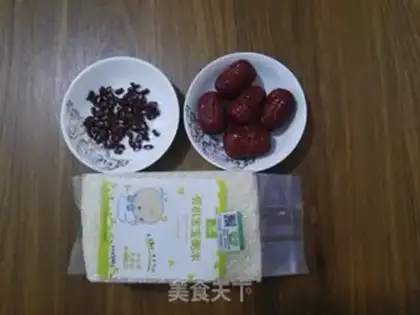 Make Red-treed baby rice congee step 0