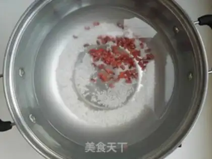 Make Red-treed baby rice congee step 3