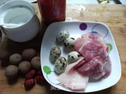 Make Meatloaf steamed quail eggs step 1