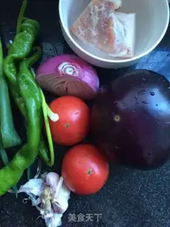 Make Fish, pork and eggplant step 0