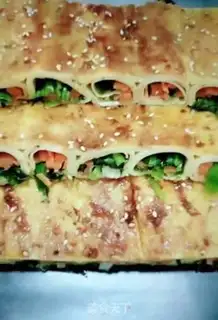 Make Egg and vegetable rolls step 8