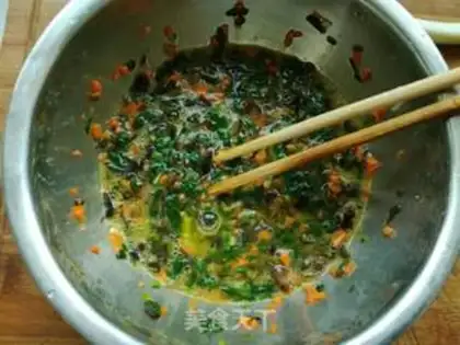 Make Three-colour vegetable fried eggs step 5