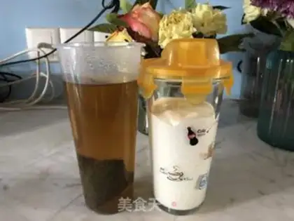 Make Net milk and tea step 6