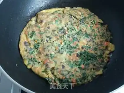 Make Three-colour vegetable fried eggs step 8
