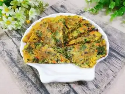 Make Three-colour vegetable fried eggs step 10
