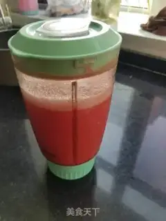 Make "Summer drink" iced watermelon juice step 2