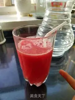 Make "Summer drink" iced watermelon juice step 4