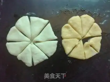 Make Two colored rolls step 7