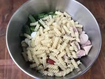 Make Tuna pasta salad step 9
