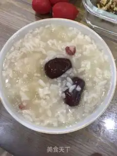 Make Silver-ear red-bean-tree porridge step 3