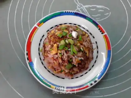 Make Sodium shrimp eggs and red rice step 13