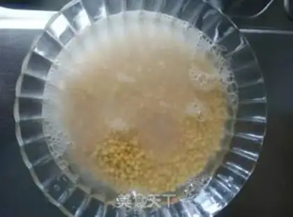 Make Green bean cake step 1
