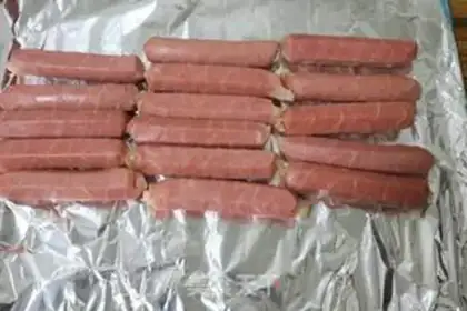 Make Baked sausage step 1