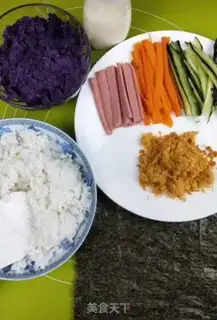 Make Potato sushi step 1